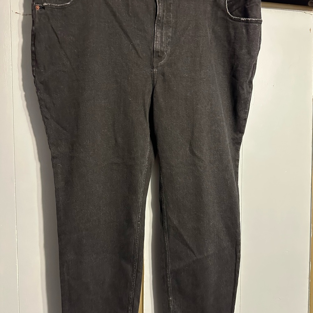 Abercrombie & Fitch Black Relaxed Plus Size Jeans
